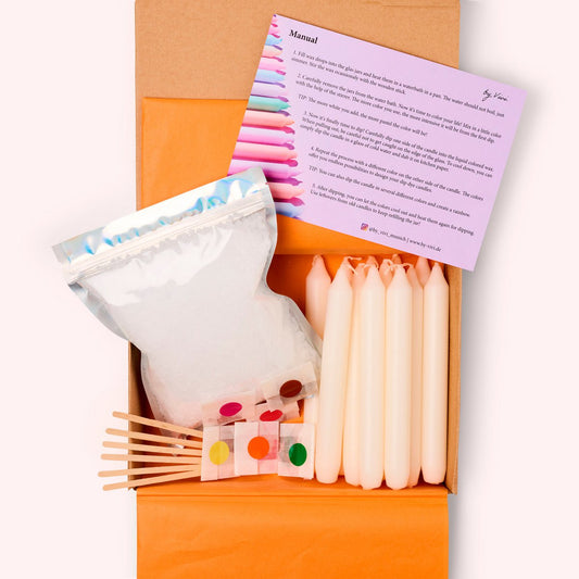 DIY Set Dip Dye Kaarsen Pumpkin Spice