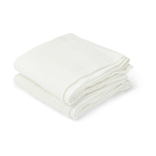 Biologische Mousselinedoek 2-Pack – Witte Onyx | Zacht & Duurzaam | Nuuroo